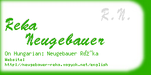 reka neugebauer business card